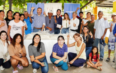 Vitapro canaliza donación de arroz a más de 13 mil personas, a través del Banco de Alimentos Diakonía 
